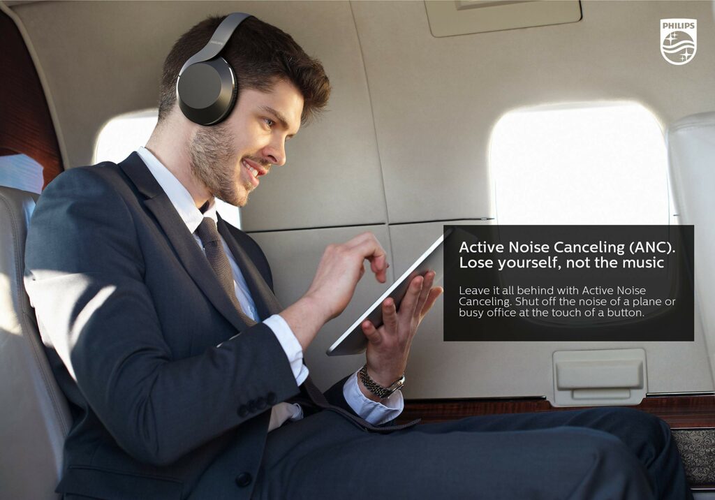 Phillips-PH805-Best-Noise-Canceling-Headphones under 100 dollars.